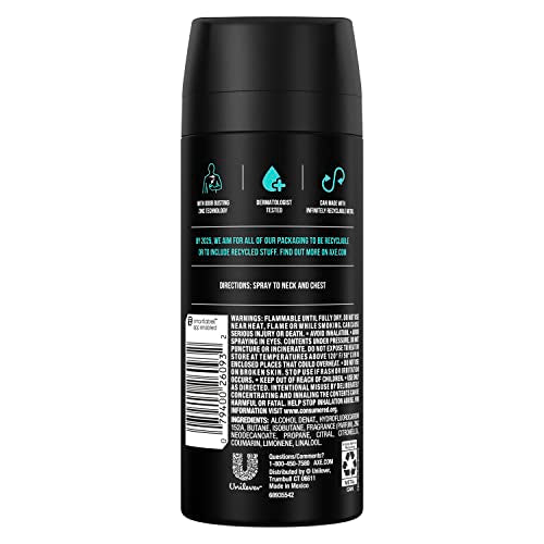 AXE Apollo Body Spray Deodorant Sage & Cedar wood for Long-Lasting Odor Protection 150ml