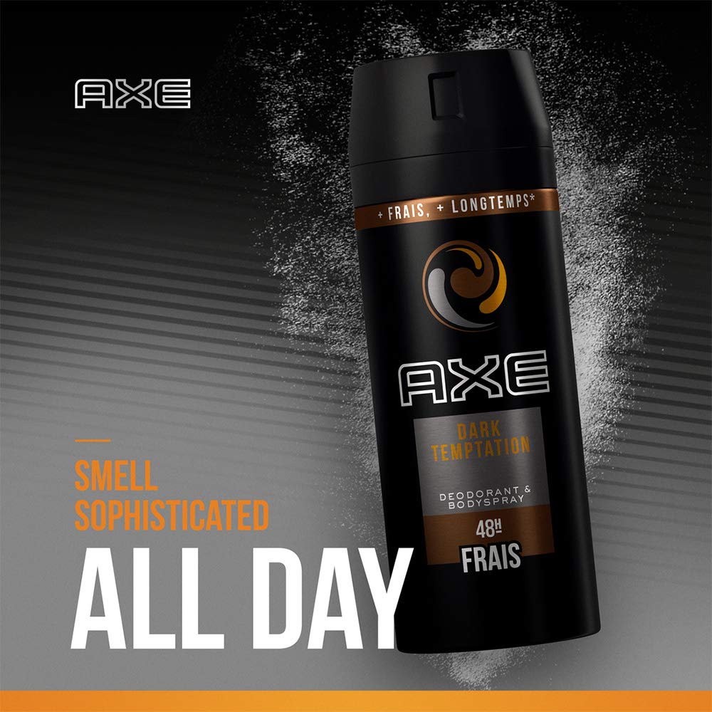 AXE Deodorant Aerosol Men Dark Temptation,150 (Twin Pack)