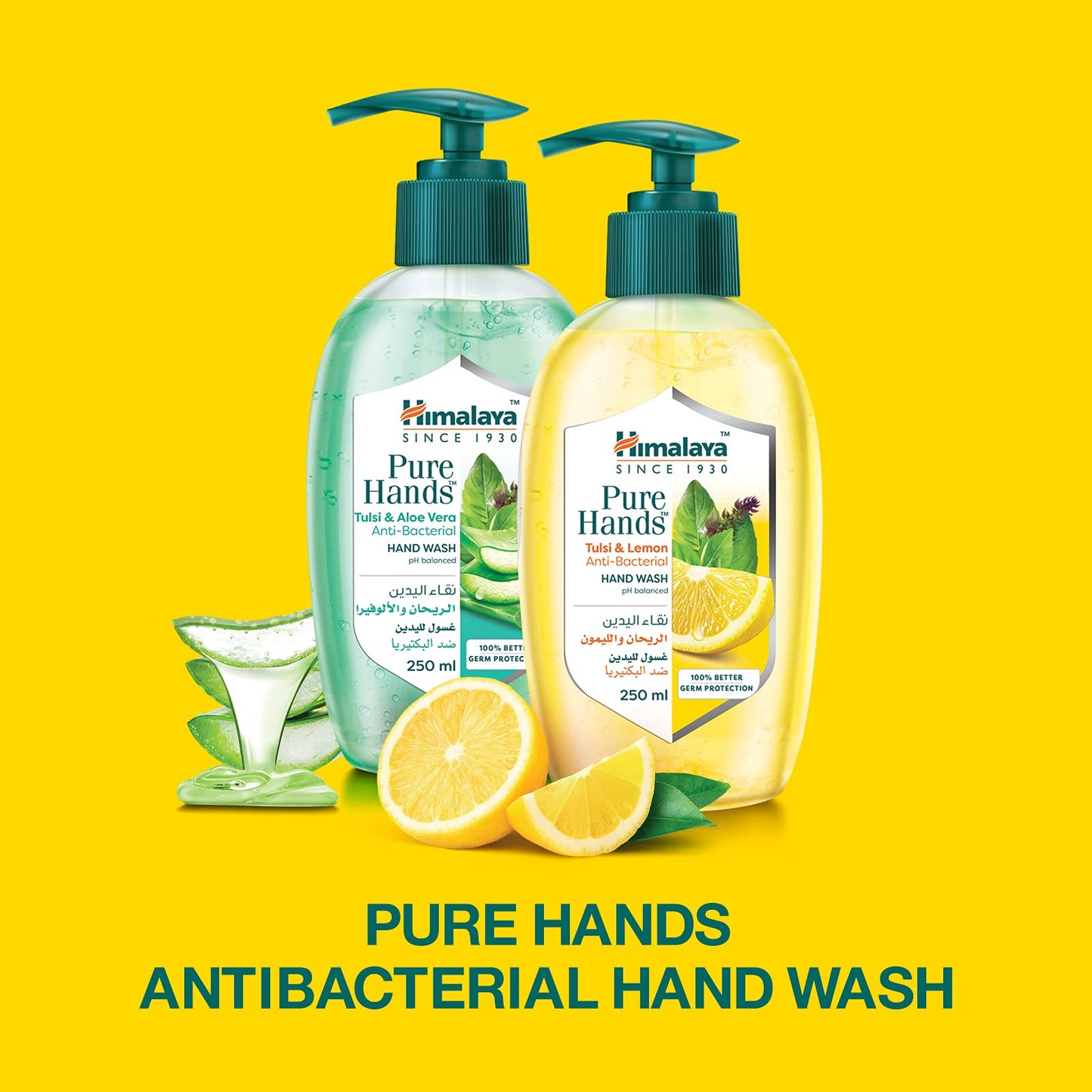 Himalaya Purehands Hand Wash Liquid Tulsi & Lemon Protect Your Hands from Germs- 250ml