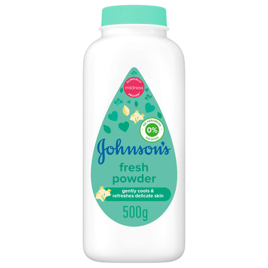 JOHNSON’S Baby Diapering Powder, Fresh, 500g