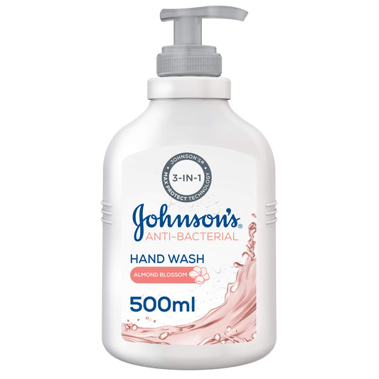 Johnson's Liquid Hand Wash, Anti-Bacterial, Almond Blossom, 500ml