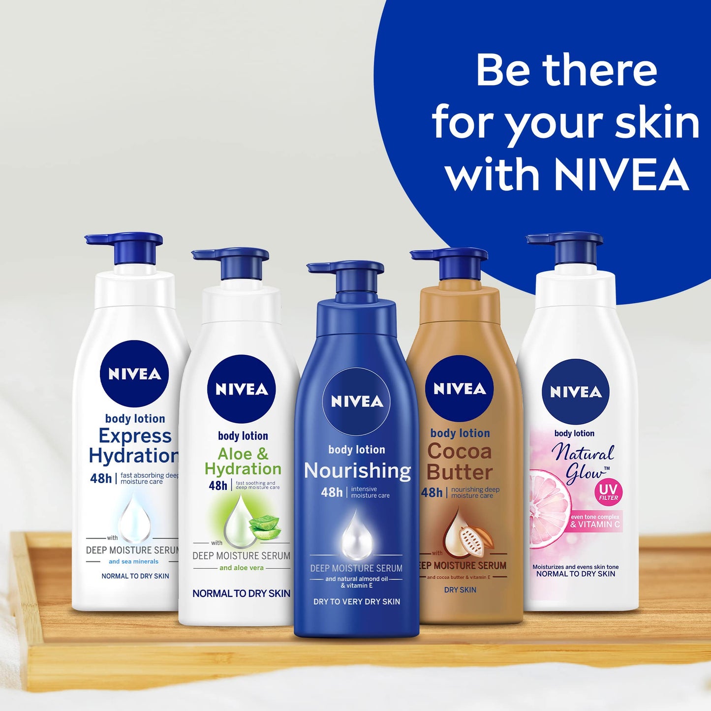 NIVEA Body Lotion Dry Skin, Cocoa Butter Vitamin E, 400ml