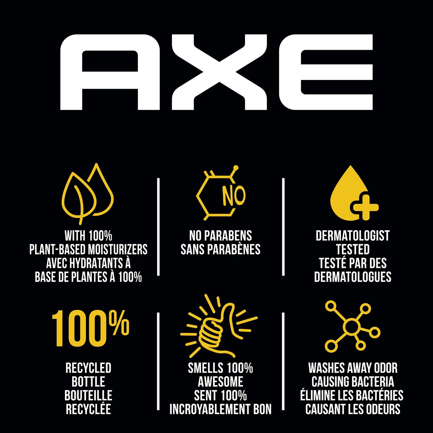 Axe Dark Temptation Revitalizing Shower Gel For Men 16 oz