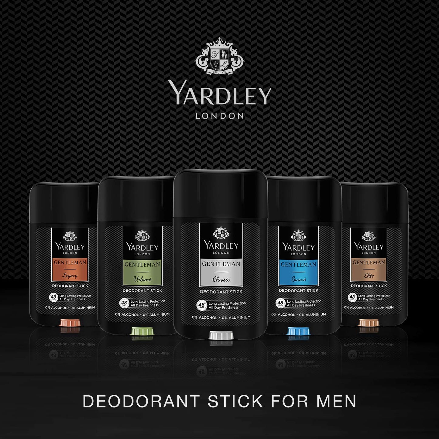 Yardley Gentleman Urbane Deodorant Stick, Masculine Fragrance, All Day Freshness - 50Ml