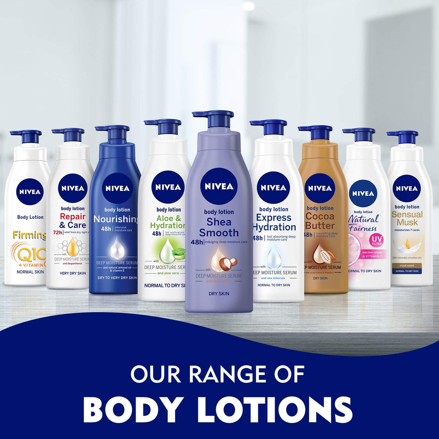 NIVEA Express Hydration Body Lotion, Sea Minerals, Normal & Dry Skin, 400Ml, Pack Of 2