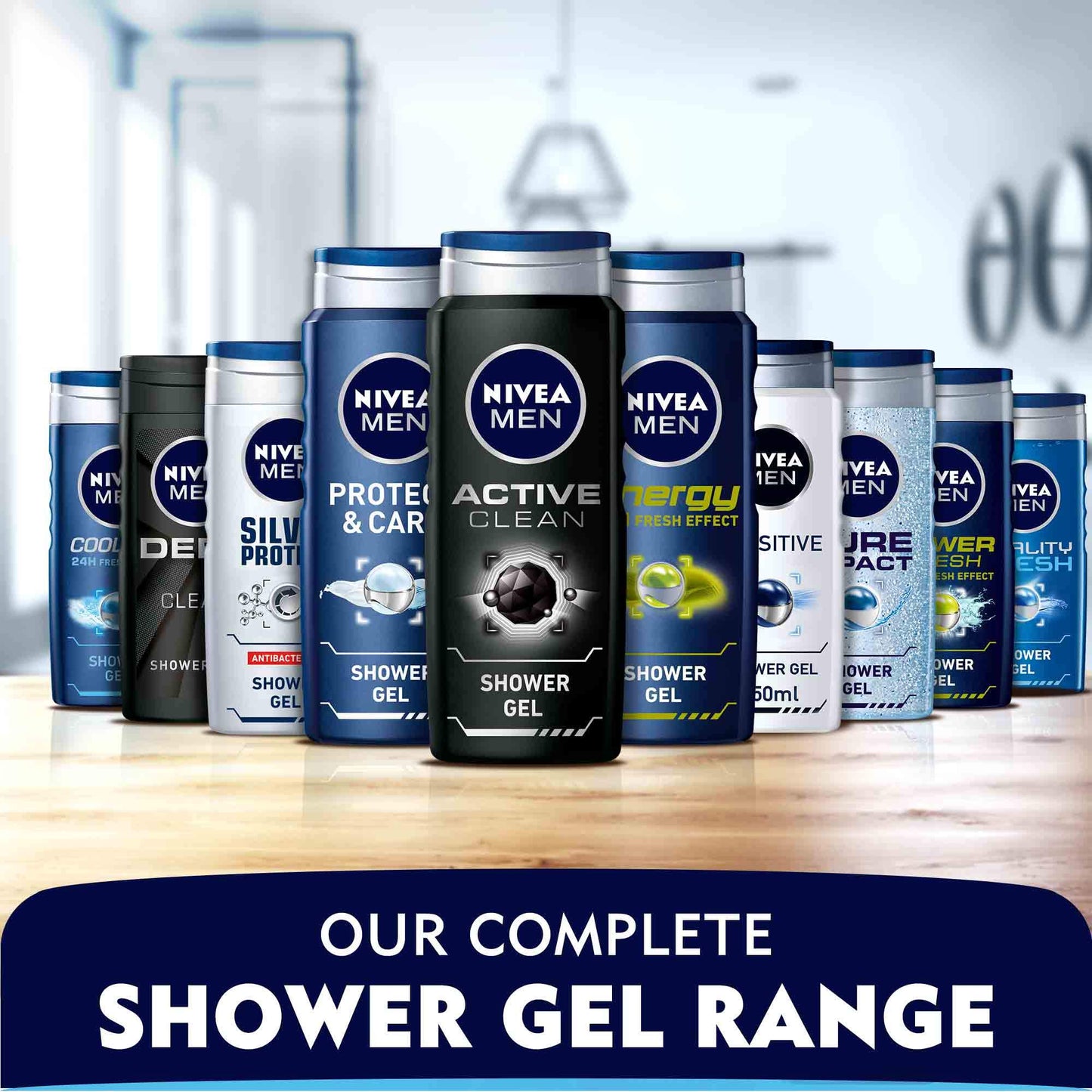 Nivea Men Power 24H Fresh Effect,Invigorating + Citrus Infusion 3In1 Shower Gel , 500ML, Pack Of 2